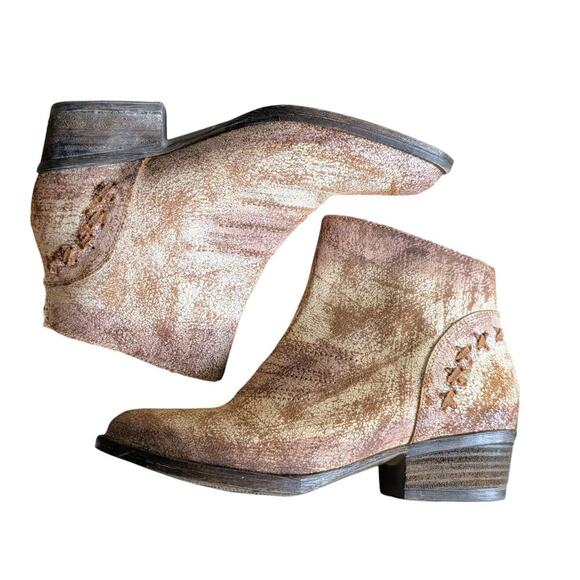 Circle G by Corral Boots Q0032 Distressed Brown Western Bootie Women size 8 - Picture 5 of 9